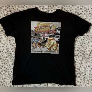 Marvel vs Capcom licensed Street Fighter t-shirt, black